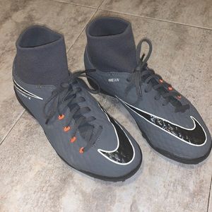 Nike Skin Gray Indoor Cleats Hypervenom X